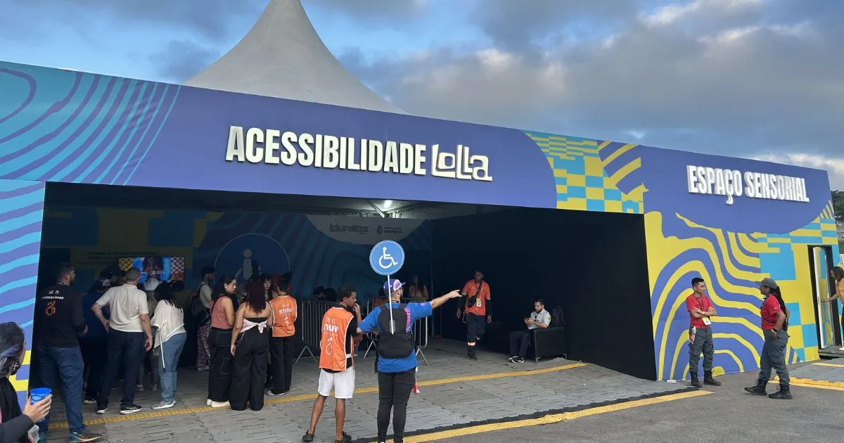 Central de Acessibilidade no Lollapalooza Brasil 2026 (Alexandre de Melo)