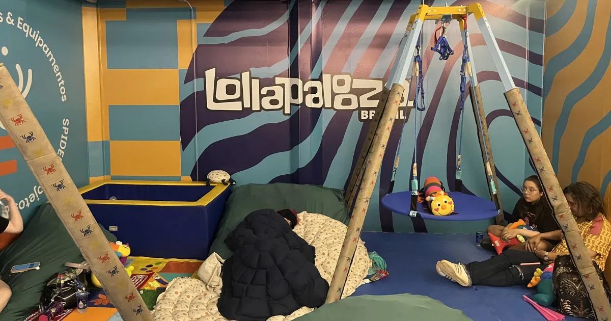 Para todos: entenda como funciona a acessibilidade do Lollapalooza Brasil 3 Sala Sensorial no Lollapalooza Brasil 2026