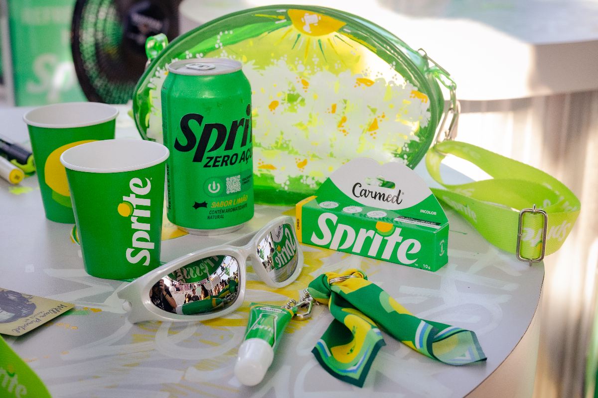 Sprite Fresh District, o espaço de refresh no Lolla BR 2026 sem a música parar 2 Brindes do Sprite Fresh District (Tati Silvestroni)