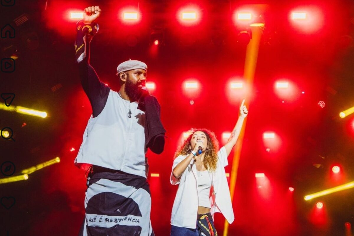 BaianaSystem e Alice Carvalho (Instagram Alice Carvalho)