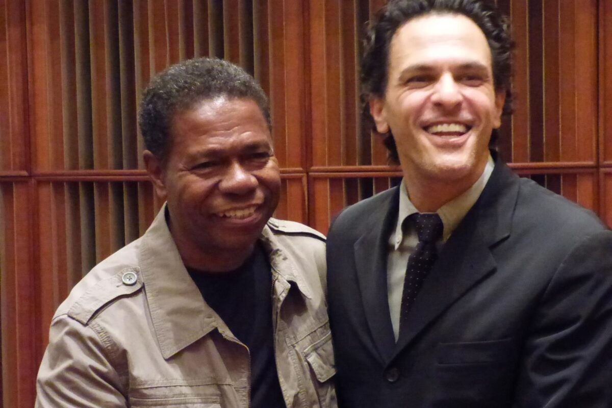 Paulinho da Costa e João Marcello Bôscoli (Arquivo pessoal)