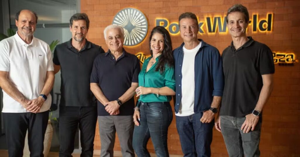 Luis Justo deixa o cargo de CEO da Rock World após 15 anos 1 Lionel Chulam, sócio fundador Rock World; Luis Justo, Co-CEO Rock World; Roberto Medina, sócio fundador e Presidente Rock World; Roberta Medina, sócia fundadora Rock World; Ronaldo Pereira, Co-CEO Rock World; e Rodolfo Medina, sócio fundador
