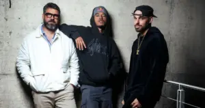 Rafaello Ramundo, L7NNON e Papatinho (foto - Victor Moura)
