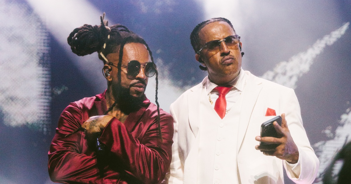 Rael e Mano Brown no Baile Soul Train no Vibra, em SP (@jefdelgado)