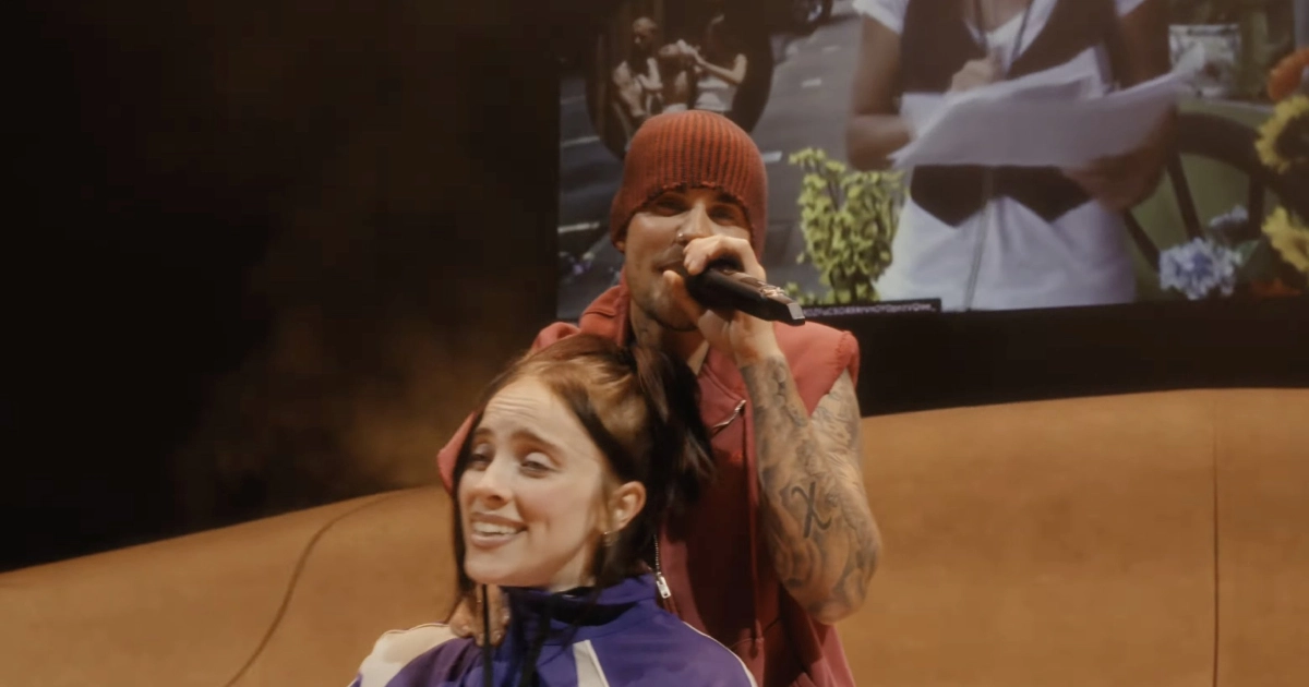 Justin Bieber e Billie Eilish no Coachella 2026 (Reprodução YouTube)