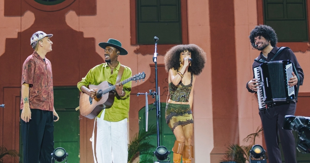 João Gomes, Jota.pê, Bruna Black no show "Dominguinho" no Allianz (@sand/Divulgação 30e)