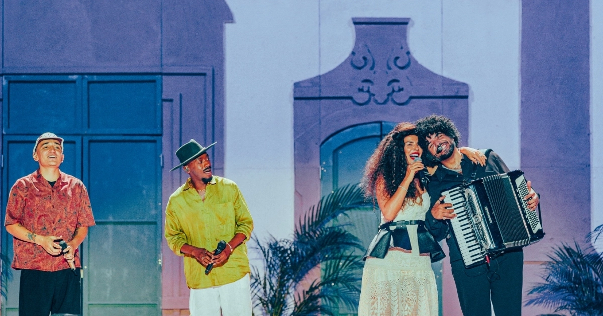 João Gomes, Jota.pê, Vanessa da Mata e Mestrinho no show Dominguinho no Allianz João Gomes, Jota.pê, Bruna Black no show "Dominguinho" no Allianz (@sand/Divulgação 30e)