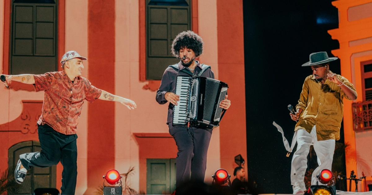 Jota.pê, João Gomes e Mestrinho no Allianz (@sand/Divulgação 30e)