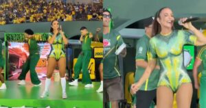 Ivete Sangalo se apresenta na abertura do jogo de despedida da seleção brasileira no Maracanã (Reprodução Instagram)