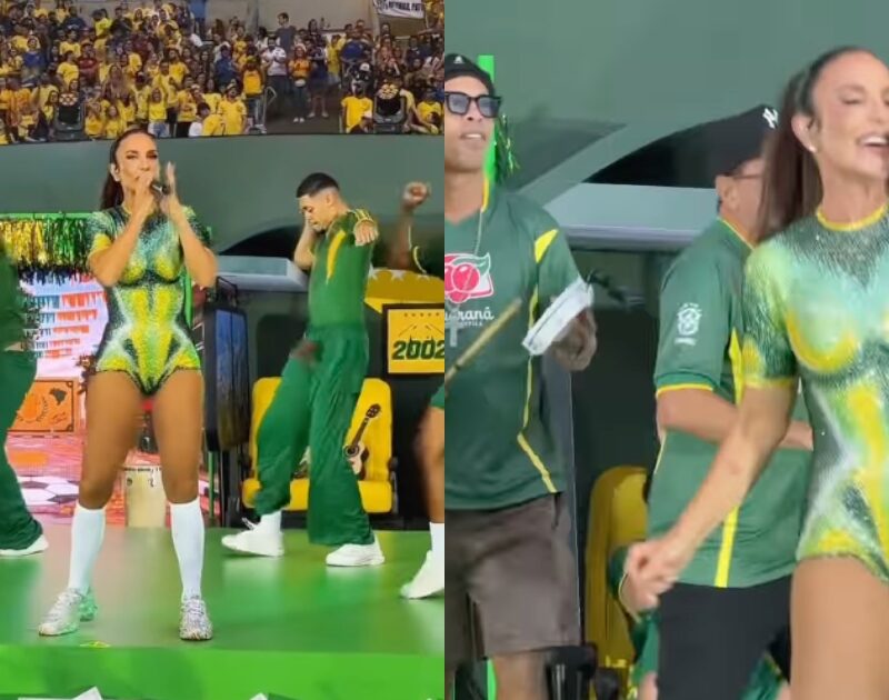 Ivete Sangalo se apresenta na abertura do jogo de despedida da seleção brasileira no Maracanã (Reprodução Instagram)