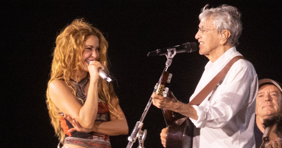 Shakira ensaia com Caetano Veloso (Brazil News/Clayton Felizardo)