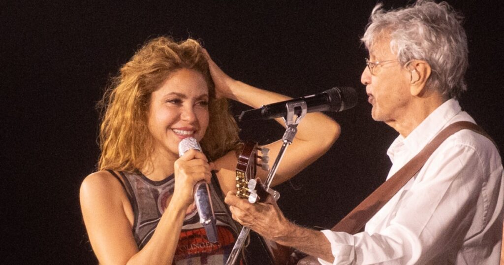 Shakira ensaia com Caetano Veloso (Brazil News/Clayton Felizardo)