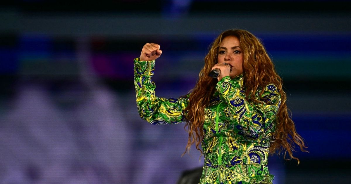Shakira em show em Copacabana (Grosby Pablo PORCIUNCULA / AFP)