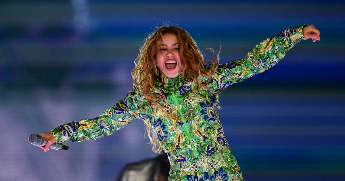 Shakira no show Todo Mundo no Rio 2026 (Grosby/Daniel RAMALHO / AFP)