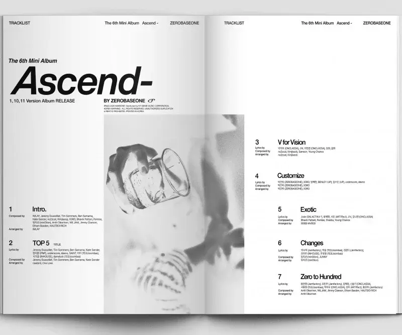 ZEROBASEONE divulga tracklist de miniálbum “Ascend-”