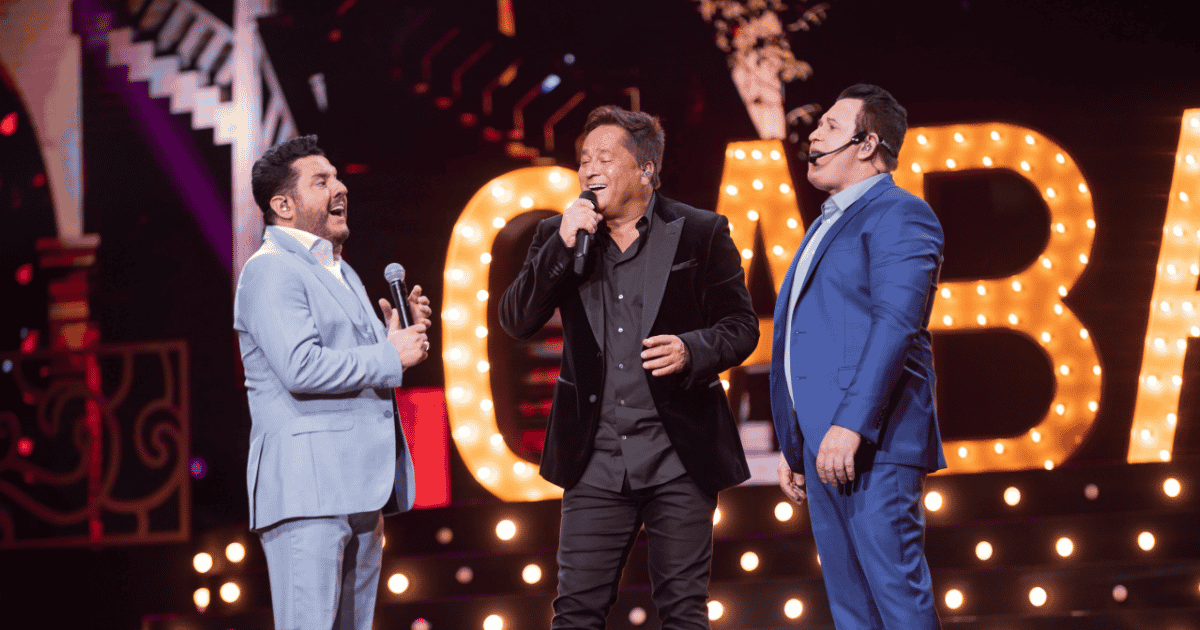 Leonardo e Bruno & Marrone na turnê “Cabaré – O Último Encontro” (Divulgação)