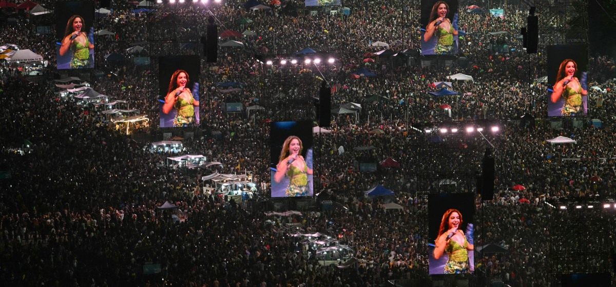 Shakira se apresenta para 2 milhões de pessoas no Rio (Daniel Ramalho/AFP/Grosby Group)