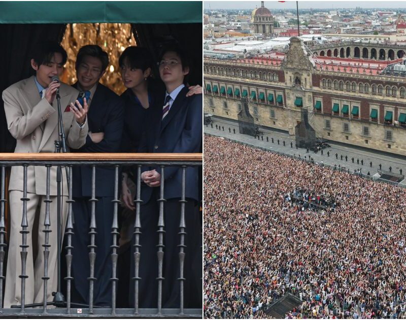 BTS reúne 50 mil fãs no Palácio Nacional do México: ‘Energia incrível’