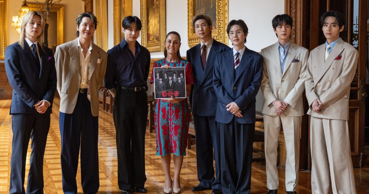 BTS com Claudia Sheinbaum no México