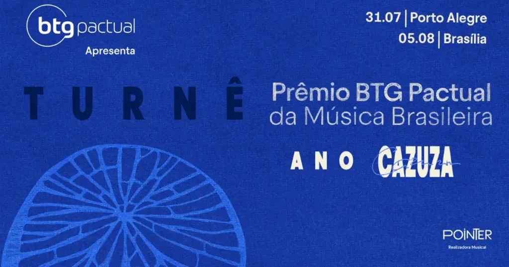 Prêmio BTG Pactual da Música Brasileira anuncia Turnê Prêmio BTG Pactual da Música Brasileira (divulgação)