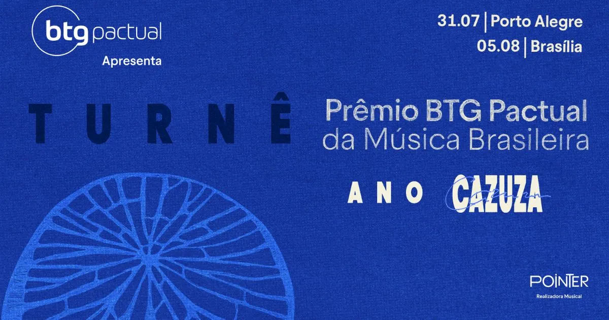 Prêmio BTG Pactual da Música Brasileira anuncia Turnê Prêmio BTG Pactual da Música Brasileira (divulgação)