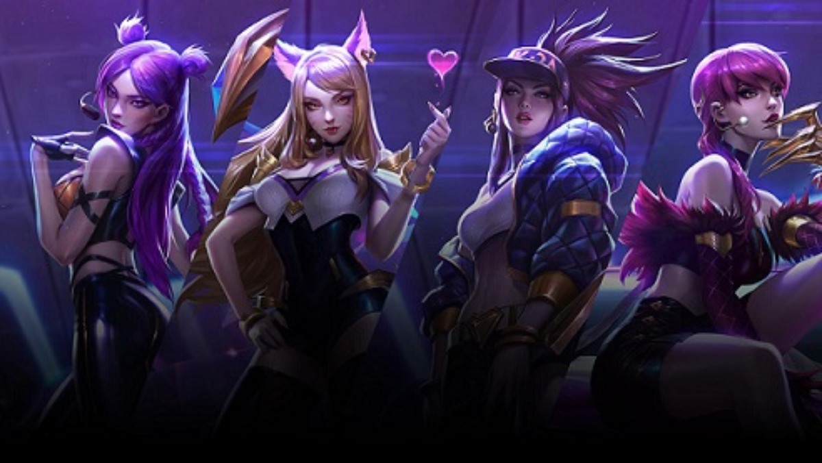 A banda virtual K/DA, criada com personagens de League of Legends (Reprodução)