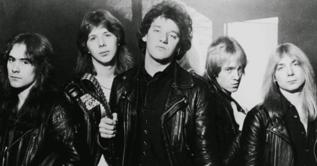 O Iron Maiden com o primeiro vocalista, Paul Di’Anno (reprodução)