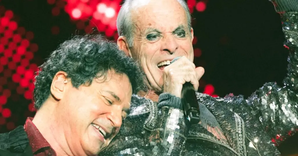 Setlist Barão Vermelho Encontro: veja o que esperar 1 Frejat e Ney Matogrosso no show Barão Vermelho Encontro (📸 @pridiabr)