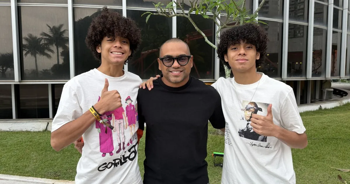 Rodrigo, Álvaro e Maurício na Hot Beats Music Conference 2026