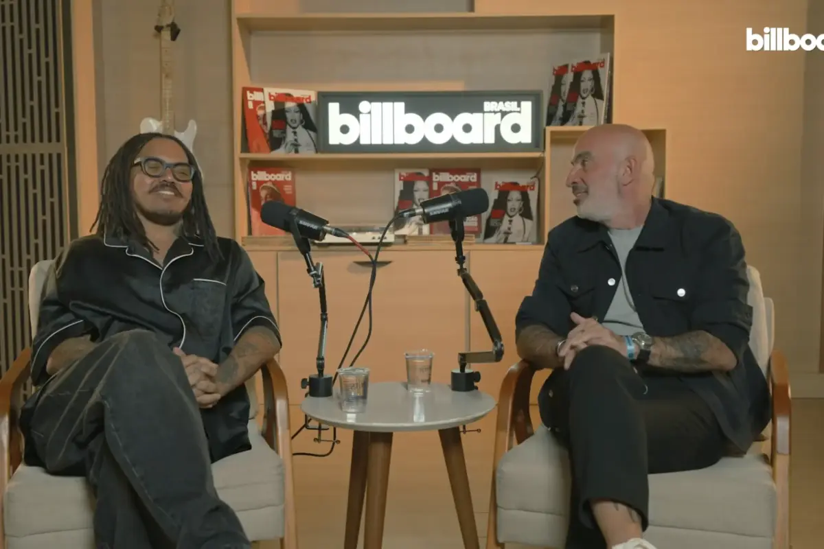 Duh Marinho no Cabos & Cases da Billboard Brasil (Reprodução YouTube)
