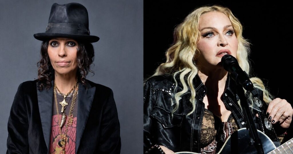 Linda Perry critica Madonna por 'competir com Charli xcx'; entenda 1 Linda Perry e Madonna (Reprodução Wikipedia)