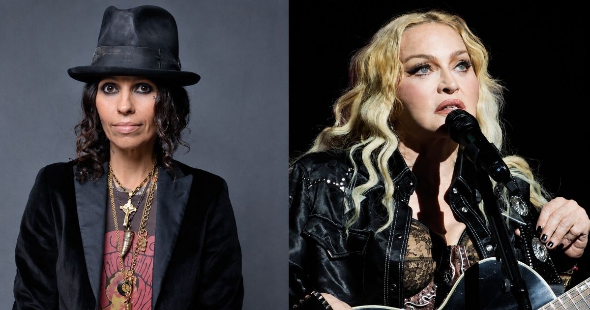 Linda Perry e Madonna (Reprodução Wikipedia)