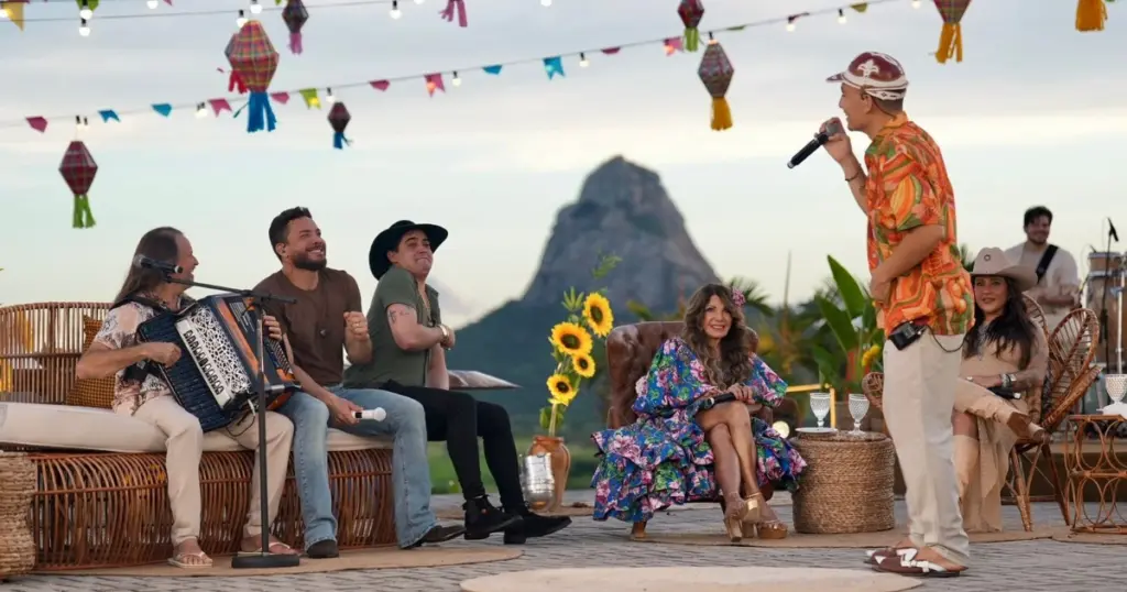 Wesley Safadão revela bastidores do especial de São João 1 São João de Wesley Safadão (Globo/ Robson Fordein)