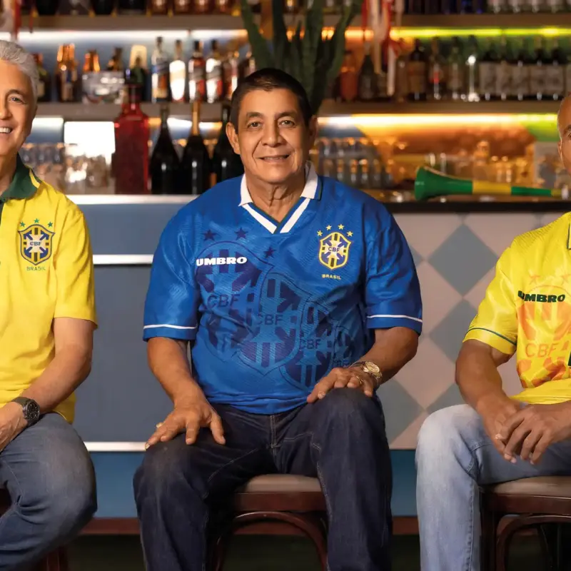 Zeca Pagodinho, Romário e Bebeto estrelam capa da Billboard de Copa do Mundo