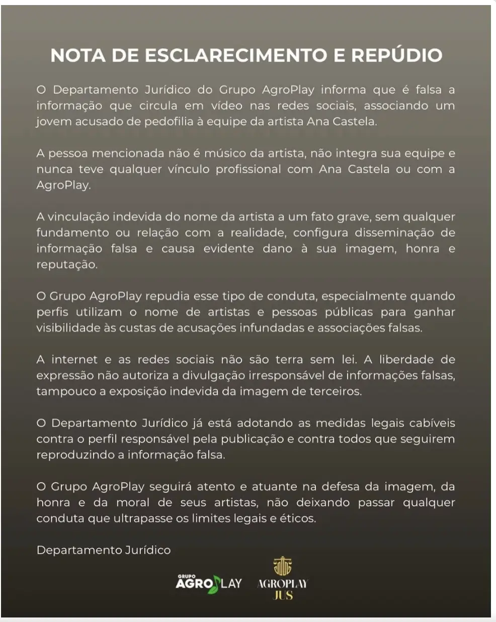 Comunicado AgroPlay