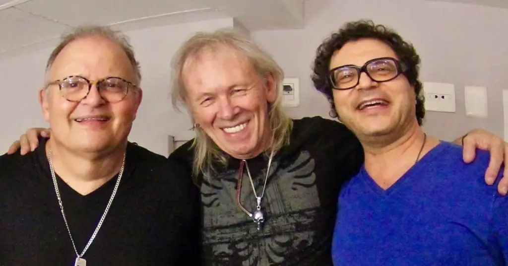 Guilherme Arantes, Luiz Carlini e Frejat (Reprodução Facebook)