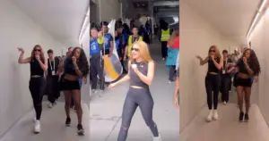Shakira ensaia no Estádio Azteca, na Cidade do México, para a abertura da Copa do Mundo 2026 (Reprodução/Instagram)