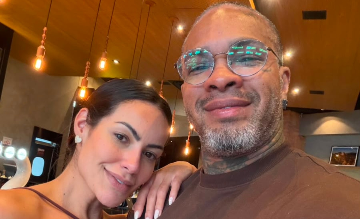 Casais do samba se declaram no Dia dos namorados: 'Meu porto seguro, te amo' 4 Rodriguinho e Bruna Amaral (Arquivo pessoal)