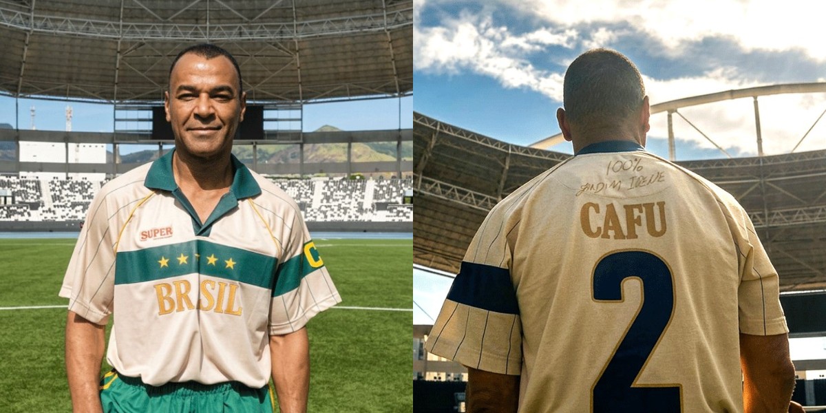 Cafu e sua exclusivíssima camisa da Coleção Super by Superbet (Divulgação)
