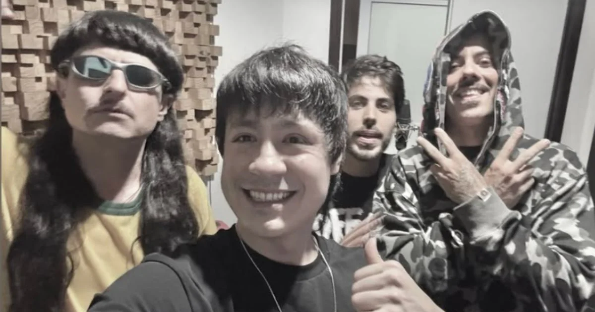 Oliver Tree e Liu em estúdio (reprodução Instagram @liulive)