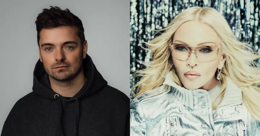 Martin Garrix e Madonna (reprodução Facebook)