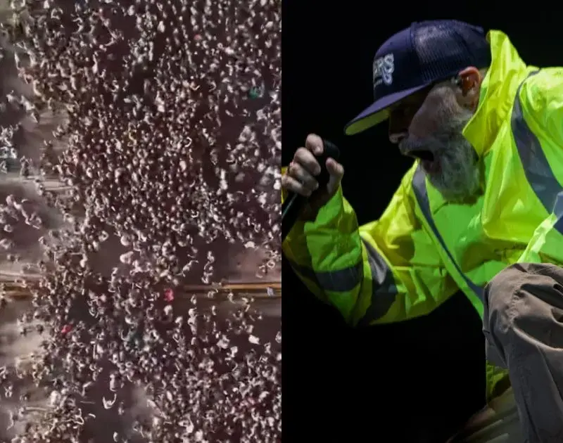 Formigueiro humano? Imagens de mosh do Limp Bizkit na Grécia viralizam