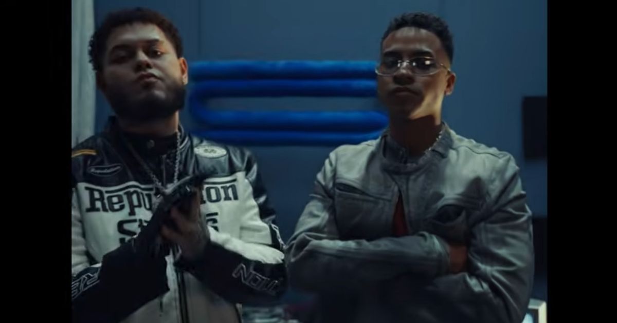 Bassyy e Caleb Calloway no clipe de "Menta" (Reprodução YouTube)
