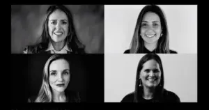 Mara Natacci, Sylvia Gomes, Etienne Di Stasi e Danielle Burd falam do Pacto do Trabalho Decente em Grandes Eventos no WME 2026 (reprodução)