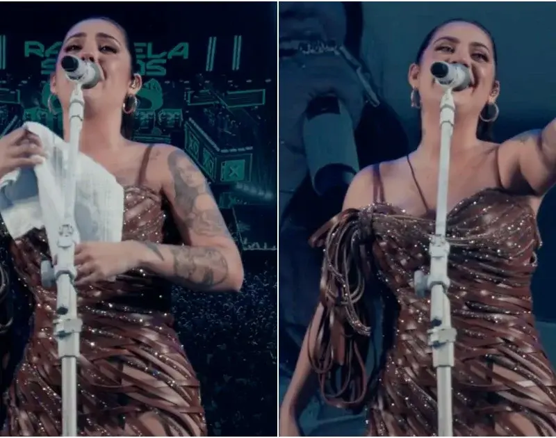Raphaela Santos reúne multidão em show em João Pessoa e se emociona