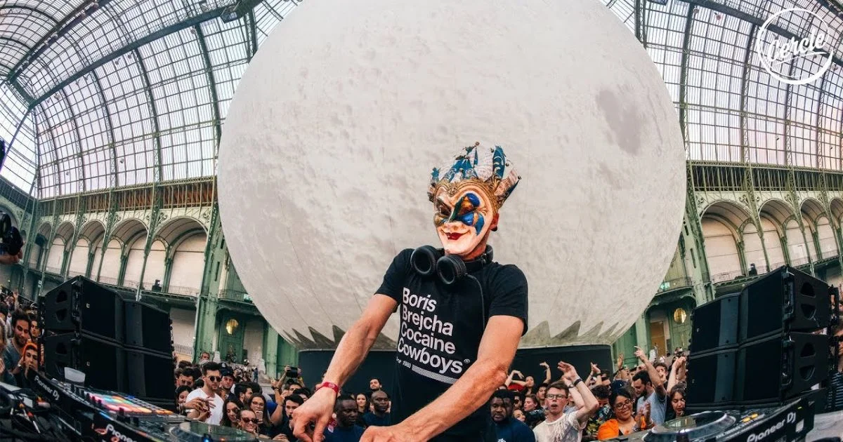 Boris Brejcha no Grand Palais em Paris, França, para Cercle (reprodução YouTube)