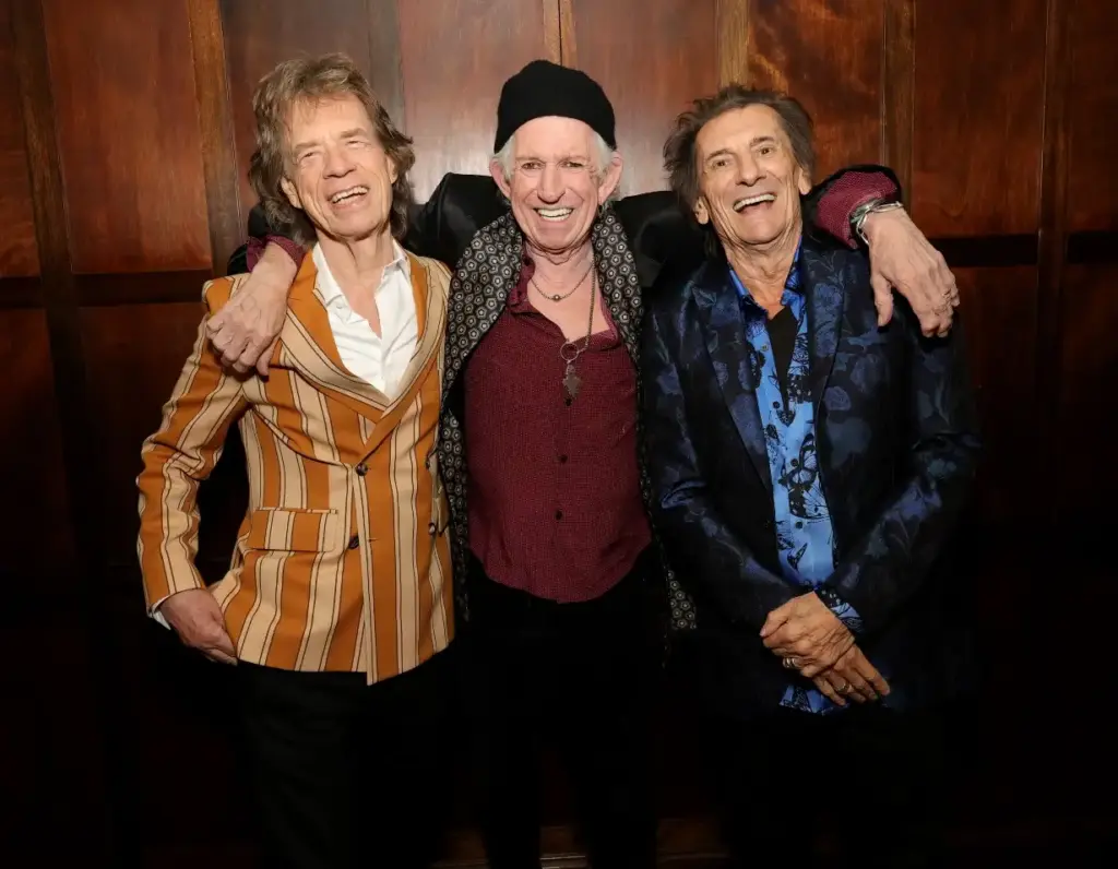 Mick Jagger, Keith Richards e Ron Wood, os Rolling Stones (Kevin Mazur/ Divulgação)