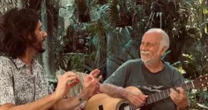 Muca e Roberto Menescal (reprodução Instagram @twistedsoulmusic)