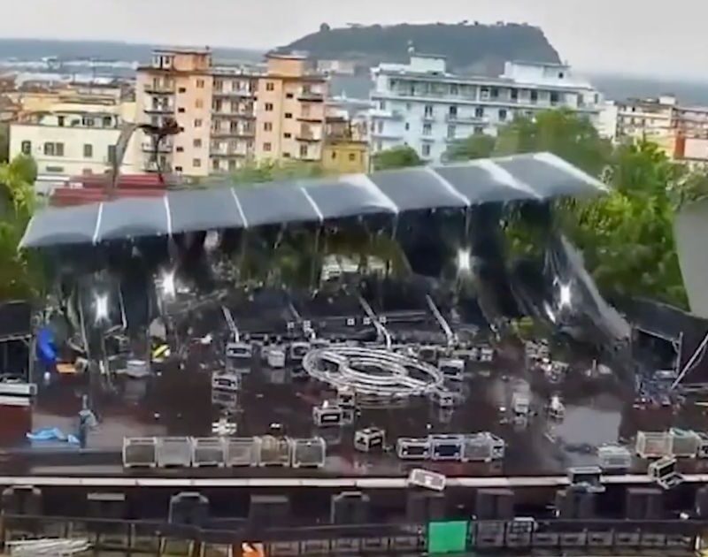 Palco do Alien Sounds desaba antes de festival na Itália