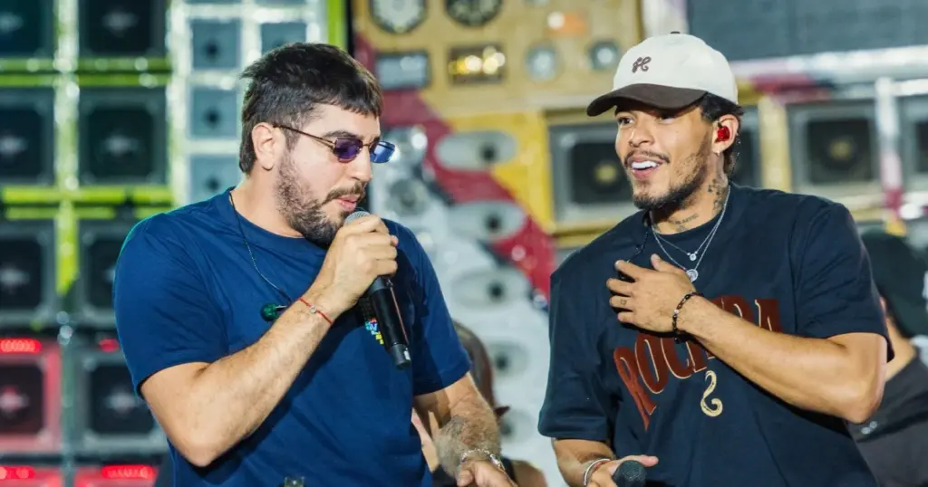 'Maria Vaqueiro', de Nattan e Felipe Amorim, é eleita hit do São João 2026 1 Nattan e Felipe Amorim são donos da parceria 'Maria Vaqueiro'